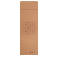 HMS Yoga Mat Kurk - Bruin - 6 mm