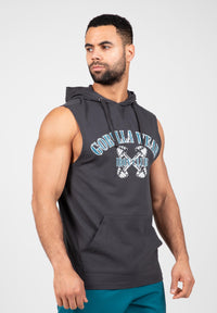 Gorilla Wear Chico T-shirt sans Manches avec Capuche - Gris Foncé