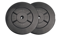 Iron Gym Halterschijven Set - 2 x 10 kg - 25 mm - Zwart