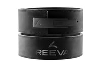 Ceinture de levage Reeva en cuir Nubuck - Boucle en acier inoxydable noire - 13 mm