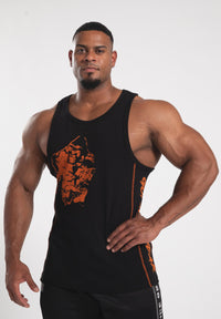 Gorilla Wear Monterey Tank Top - Noir/Orange