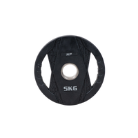 Muscle Power Olympische Halterschijf met Handgrepen - Rubber - 5 kg