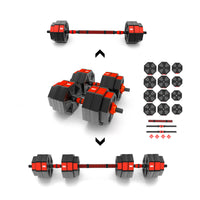 HMS Set de Barre et Haltères Réglables - 30 kg