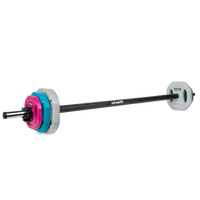VirtuFit Aerobic Pump Set Pro Rubber - 20 kg - Gekleurd
