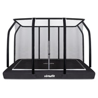 VirtuFit Premium Inground Trampoline met Veiligheidsnet - Zwart - 183 x 274 cm