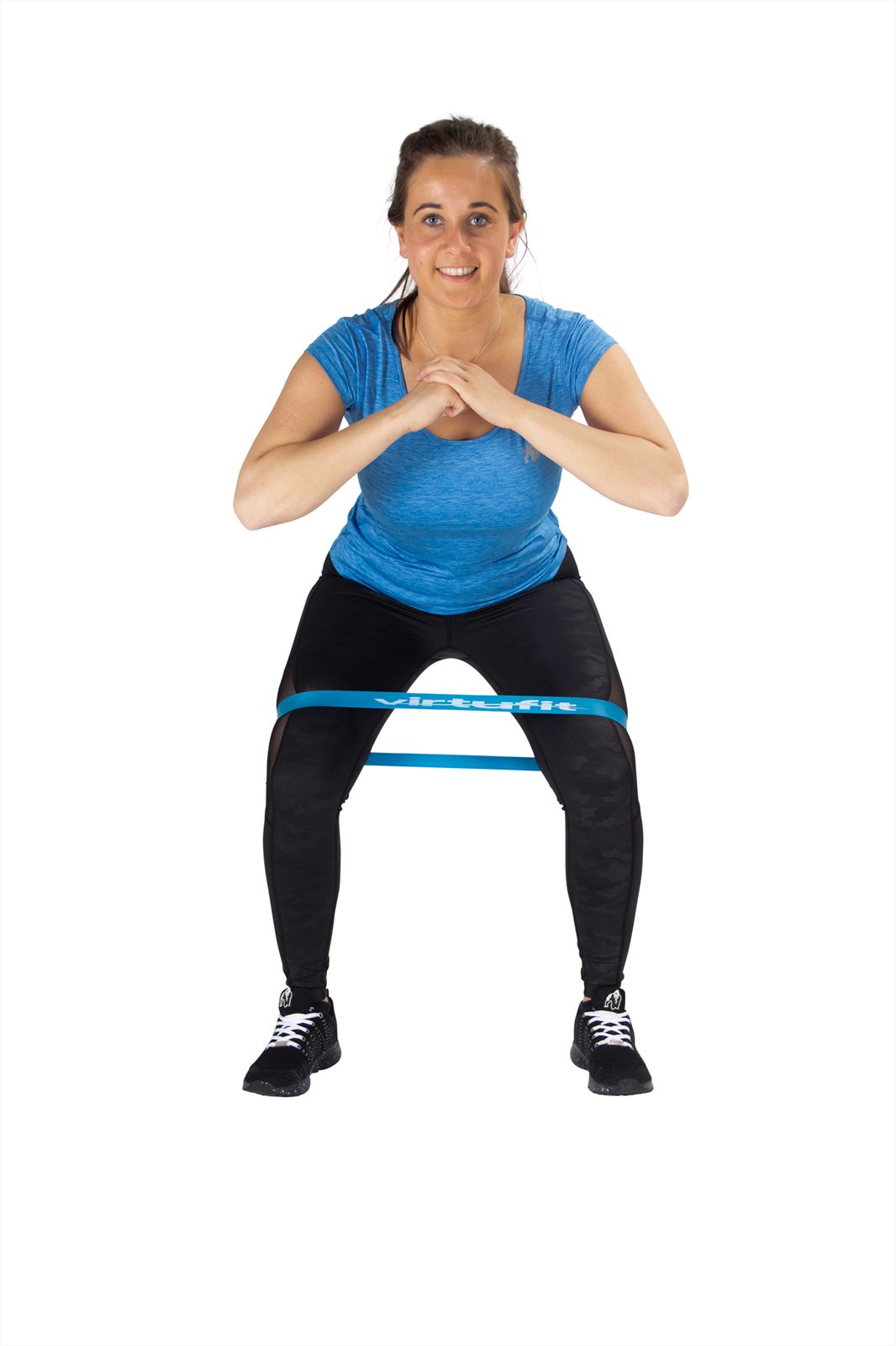 VirtuFit Mini Band - Bande de résistance - Fitness Elastique - Solide - Bleu