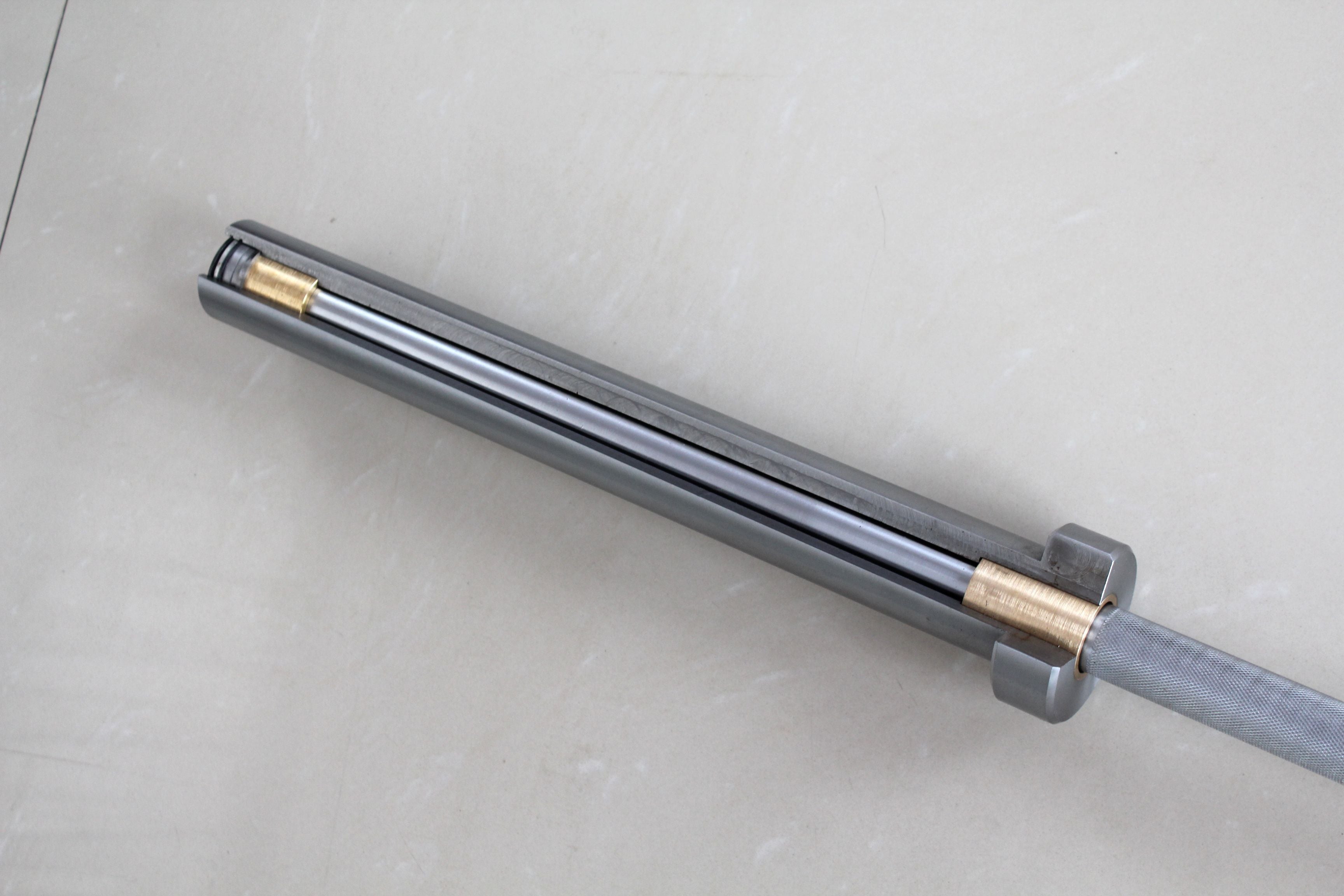 Muscle Power Olympische Crossfit Bar - Zwart/Chroom - 220 cm