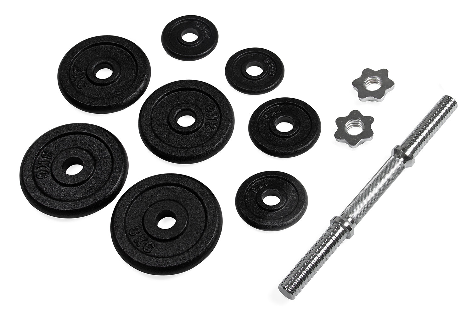 VirtuFit Adjustable Dumbbell Set Pro - Ensemble d'haltères - Fonte - 1 x 15 kg