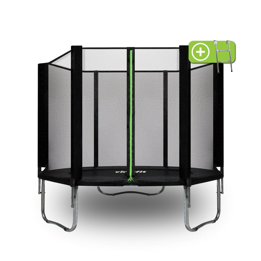 Trampoline VirtuFit avec filet de sécurité - Noir - 251 cm