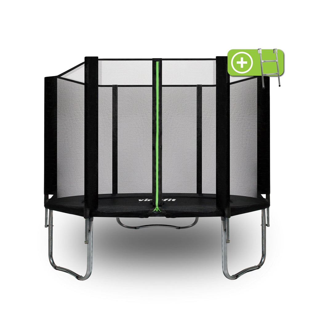 Trampoline VirtuFit avec filet de sécurité - Noir - 305 cm