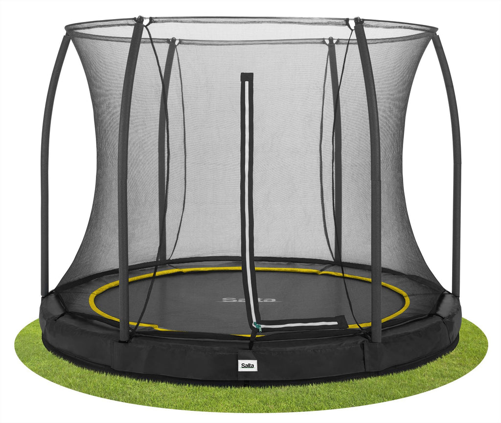 Salta Comfort Edition Ground Trampoline met Veiligheidsnet - 251 cm - Zwart