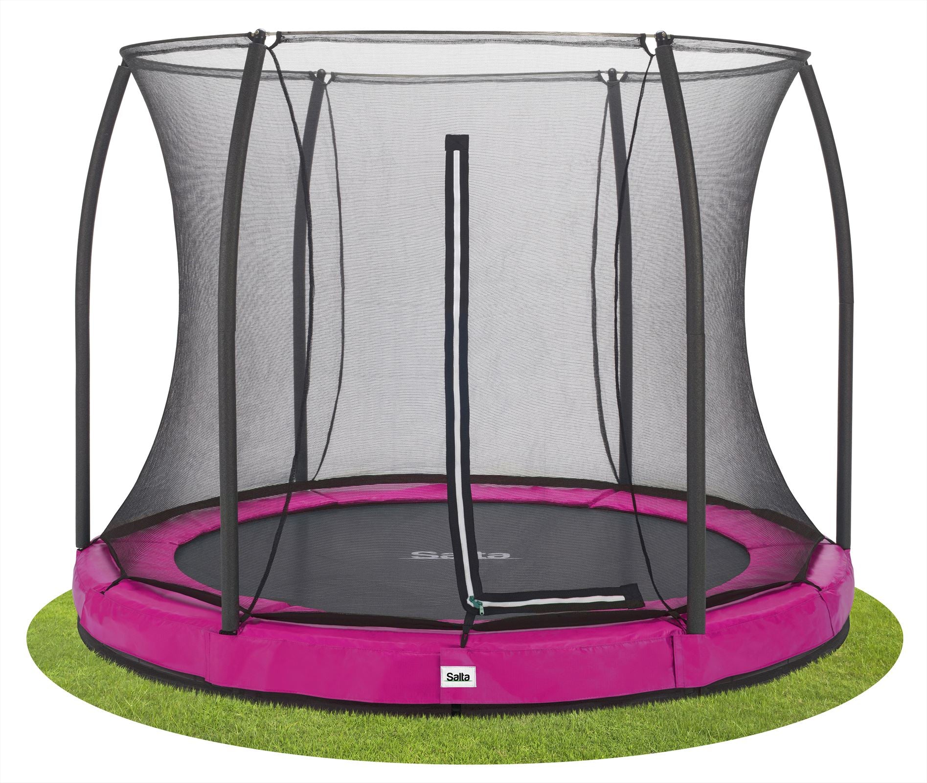 Salta Comfort Edition Ground Trampoline met Veiligheidsnet - 213 cm - Roze