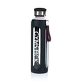 Bouteille d'eau en verre Gymstick - Bouteille à boire - Noir - 600 ml