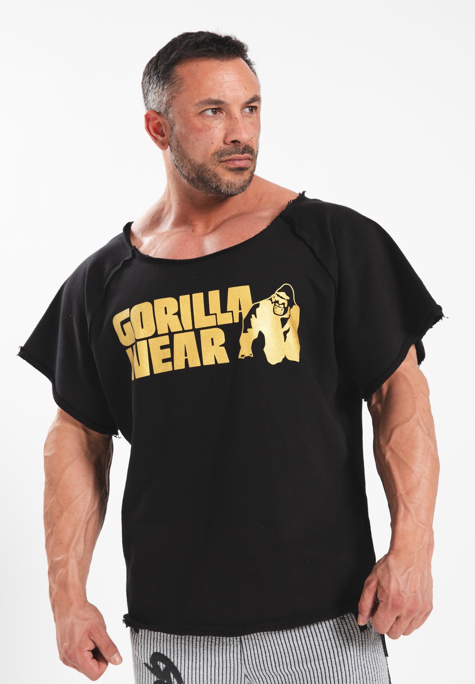 Gorilla Wear Classic Work Out Top - Noir/Or