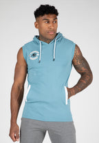 Gorilla Wear Oswego Mouwloos T-shirt met Capuchon - Blauw