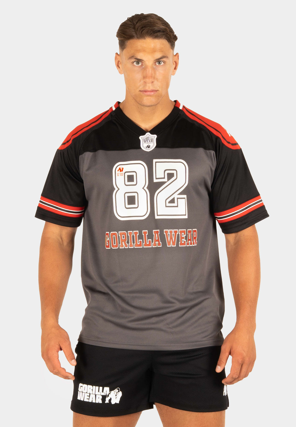 Gorilla Wear Tyler Football Jersey - Noir/Rouge