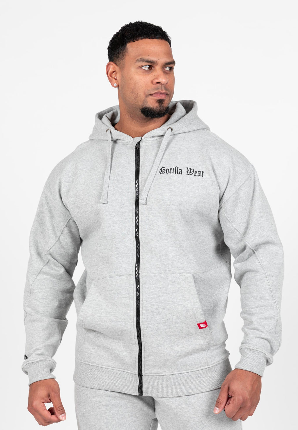 Gorilla Wear Sweat à Capuche Zippé Utah - Gris Clair