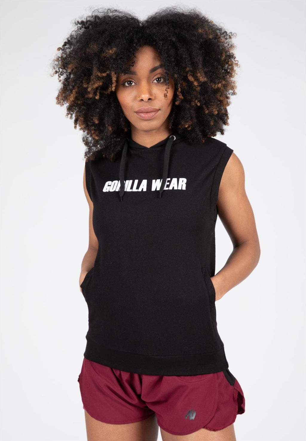Gorilla Wear Virginia Sleeveless Hoodie - Noir