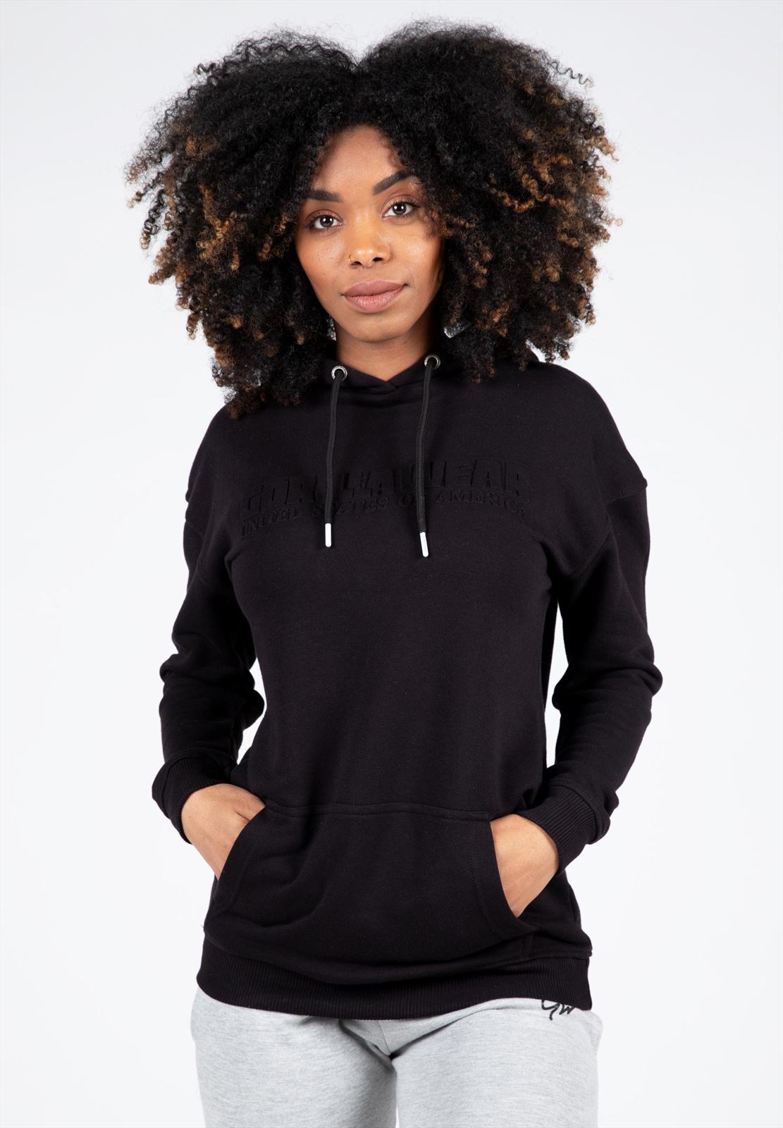 Gorilla Wear Crowley Oversized Hoodie - Zwart - S
