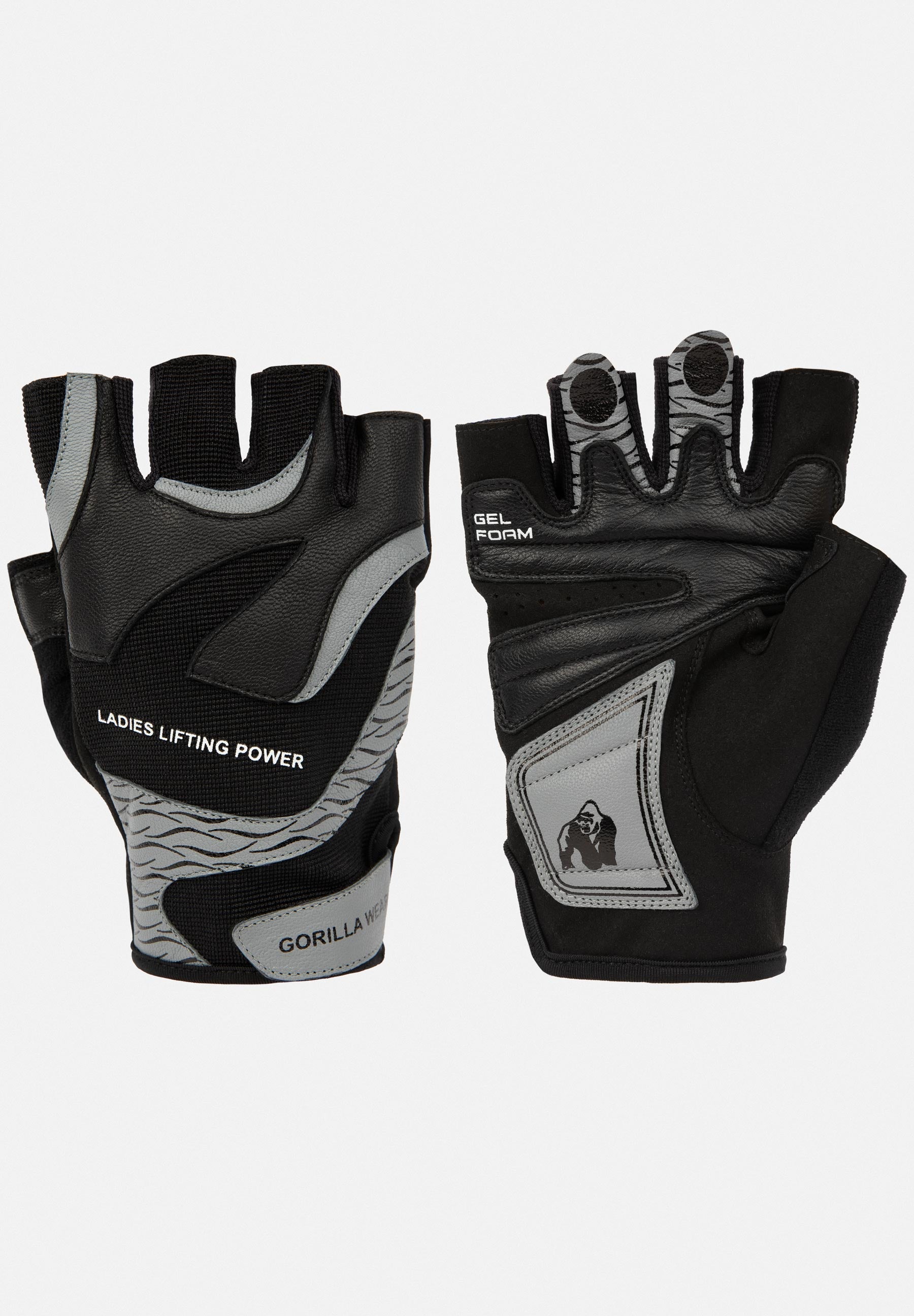 Gorilla Wear Dames Fitness Handschoenen  2.0 - Zwart/Grijs