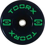 Toorx Fitness Bumper Plate - Plaque de poids olympique - 10 kg