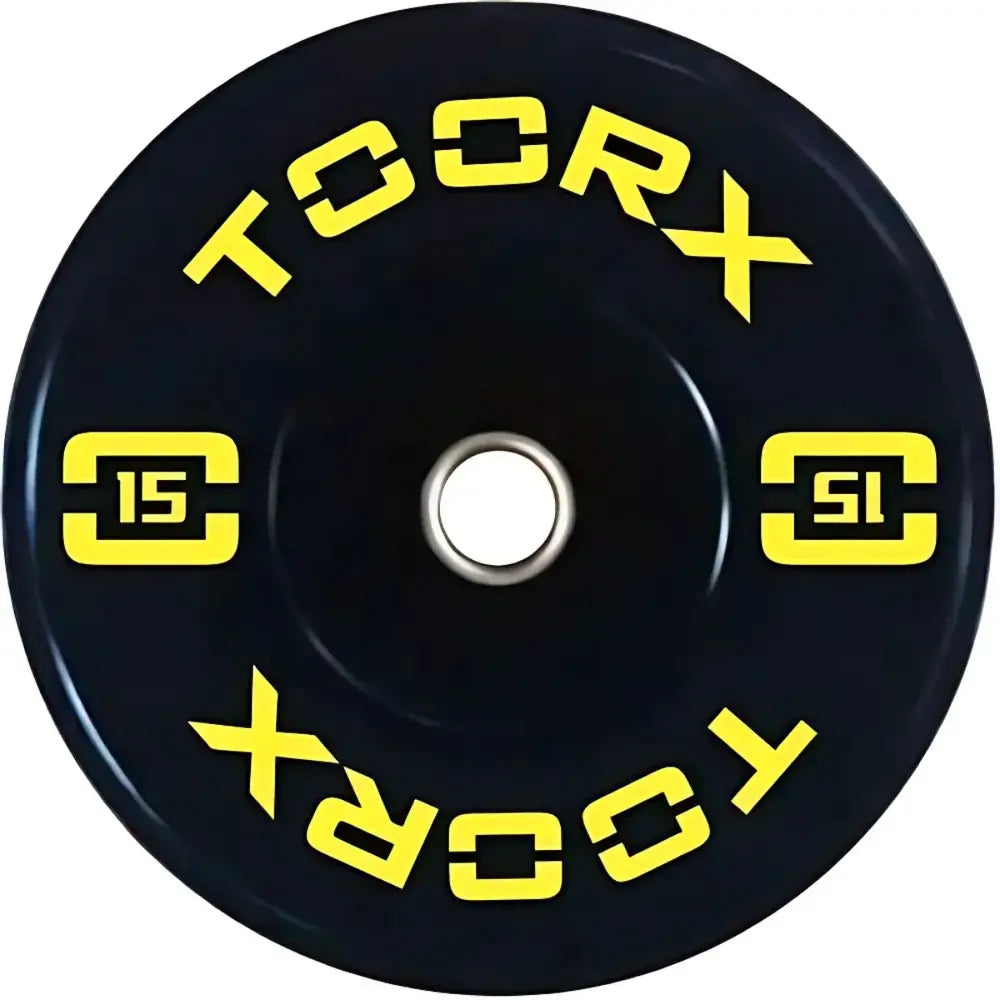 Toorx Fitness Bumper Plate - Plaque de poids olympique - 15 kg