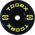 Toorx Fitness Bumper Plate - Plaque de poids olympique - 15 kg