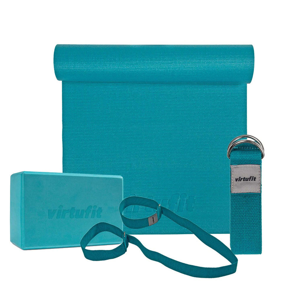 VirtuFit Premium Yoga Set - 4-Piece - Ocean Green