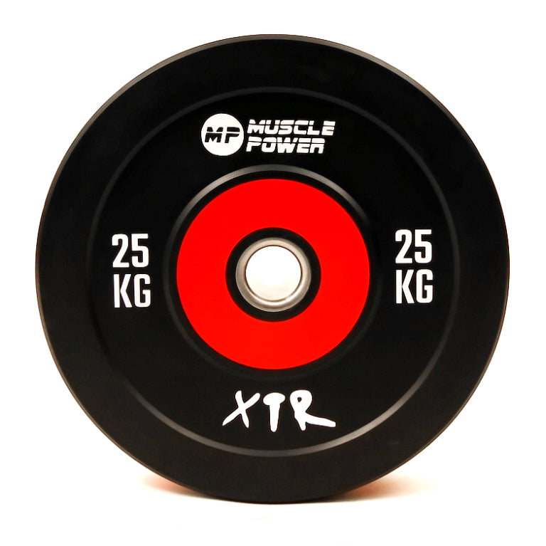 Muscle Power Bumper Plate Pro - Disque d'haltérophilie olympique 50 mm - 25 kg