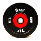 Muscle Power Bumper Plate Pro - Disque d'haltérophilie olympique 50 mm - 25 kg