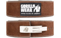 Gorilla Wear 4 Inch Leather Lever Belt - Marron