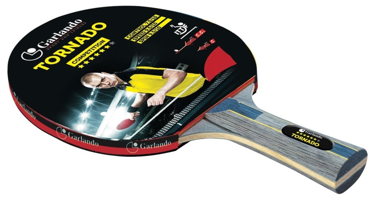 Garlando Tornado Tafeltennis Bat - 6 Star - Bat voor Competitie