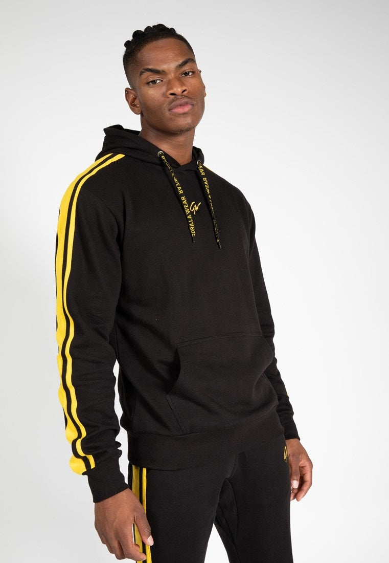 Gorilla Wear Banks Oversized Hoodie - Noir/Yellow