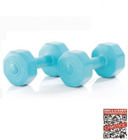 Gymstick Active Vinyl Dumbbell Set - Blauw - 2 x 3 kg