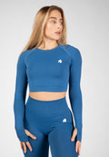 Gorilla Wear Hilton Manches longues sans couture - Bleu