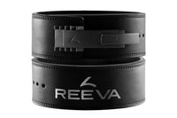 Ceinture de levage Reeva en cuir de carbone - Boucle réglable en acier inoxydable - 13 mm