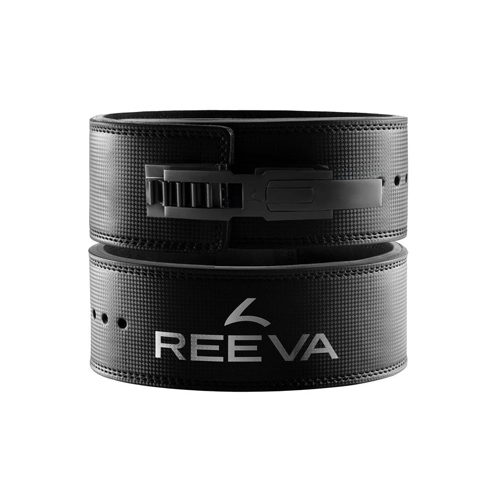 Reeva Ceinture de Levage en Cuir Carbone avec Boucle Réglable V2