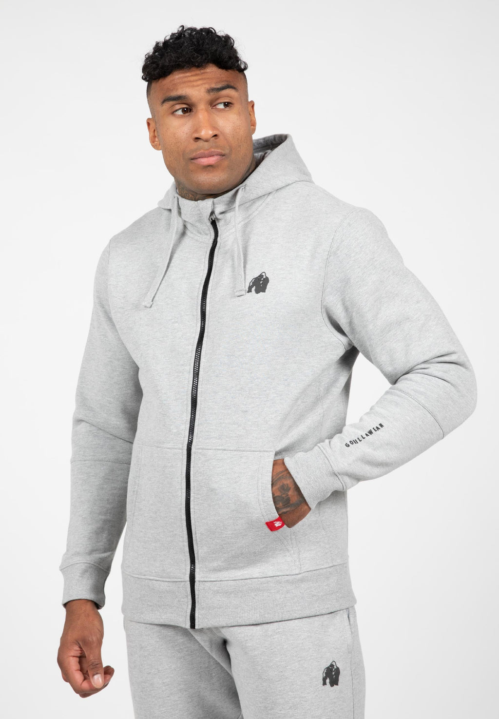 Gorilla Wear Leon Zipped Hoodie - Grijs