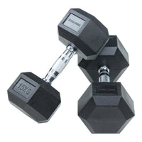 Lifemaxx Crossmaxx Hexa Dumbbell Set - 2 x 25 kg