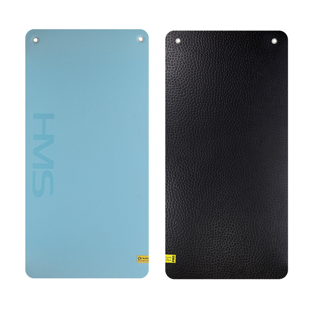 HMS Tapis de Fitness - Bleu clair/Noir - 20 mm