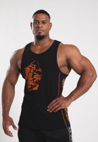 Gorilla Wear Monterey Tank Top - Noir/Orange
