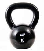 Muscle Power Gietijzeren Kettlebell - Zwart - 16 kg