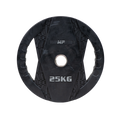 Muscle Power Olympische Halterschijf met Handgrepen - Rubber - 25 kg