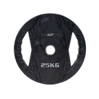 Muscle Power Olympische Halterschijf met Handgrepen - Rubber - 25 kg