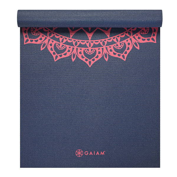 Tapis de Yoga Gaiam - 4mm - Marrakech Rose