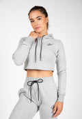 Gorilla Wear Pixley Crop Top Hoodie - Grijs