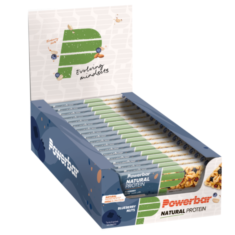 Powerbar Natural Protein Bar - 18 x 40 gr - Bosbes Noten