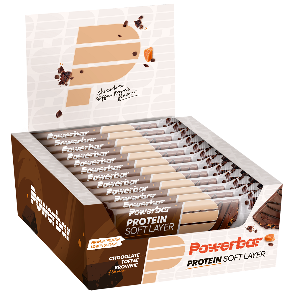 Powerbar Protein Bar Soft Layer - 12 x 40 gr - Chocolade Toffee Brownie
