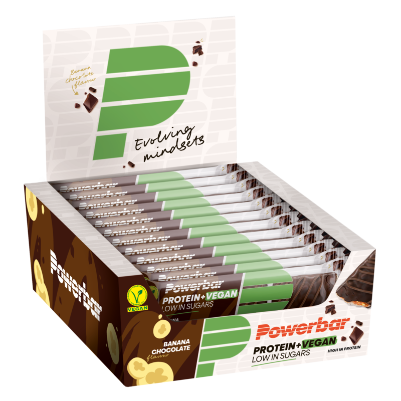 Powerbar Protein+ Bar Vegan - 12 x 2 x 21 gr - Banaan Chocolade