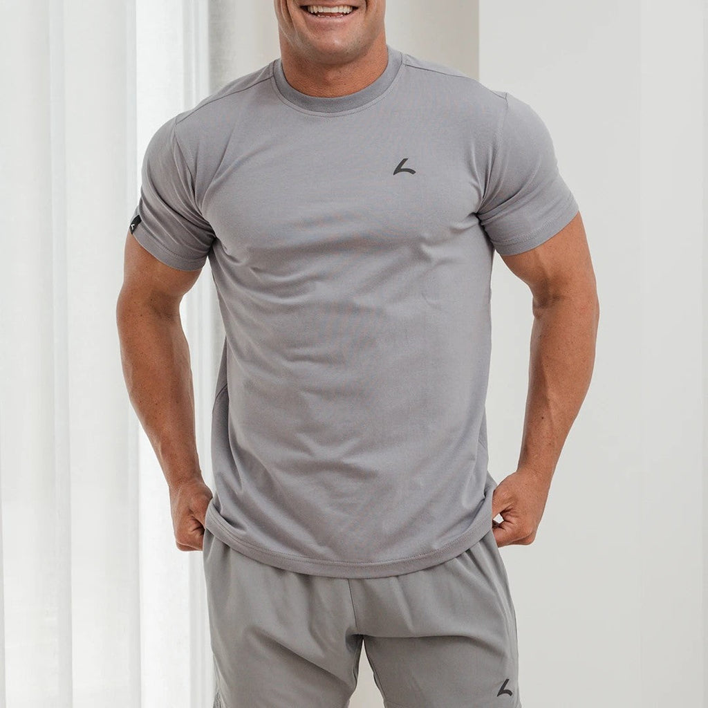 Reeva Premium Active Tee - T-shirt de Sport - Gris Clair